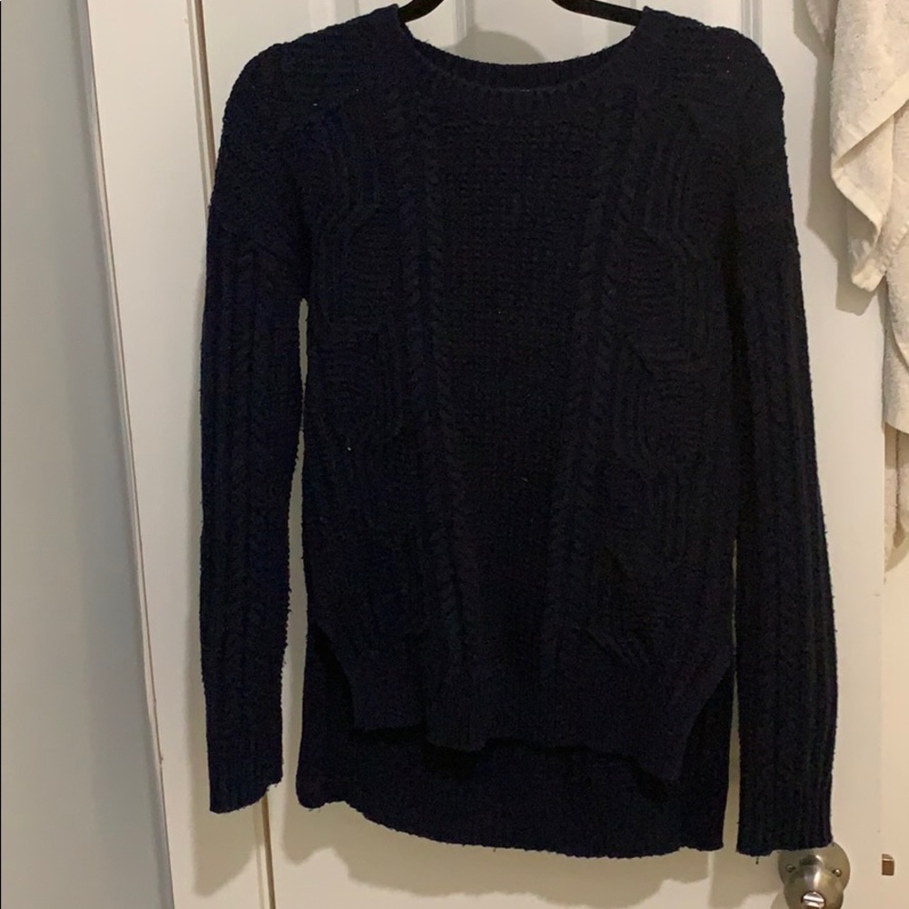 navy sweater